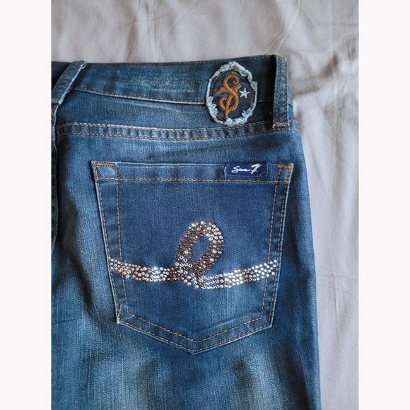 NWOT Seven7 Heidi Straight Leg Medium Wash Jeans (27) - Picture 5 of 12